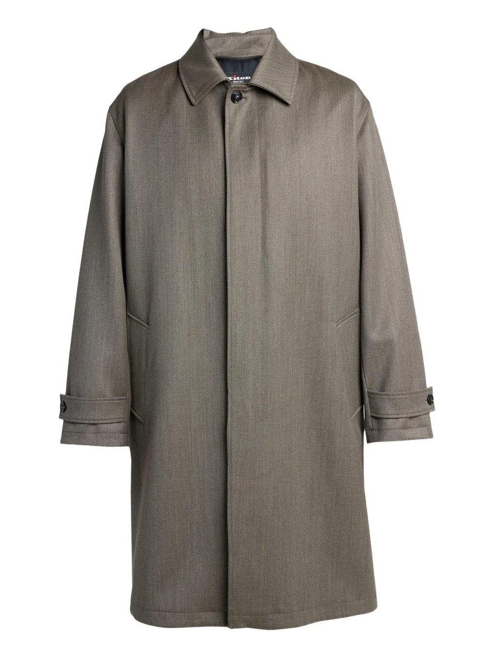 Kiton Men's Wool Twill Overcoat
