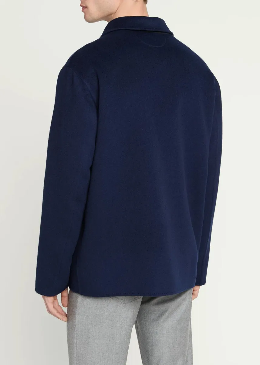 Kiton Men's Double-Face Wool & Cashmere Shirt Jacket | Thumbnail 3 Kiton Men's Double-Face Wool & Cashmere Shirt Jacket | Thumbnail 3