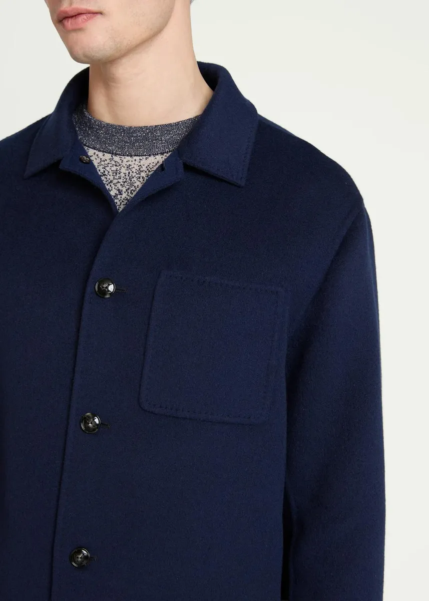 Kiton Men's Double-Face Wool & Cashmere Shirt Jacket | Thumbnail 5 Kiton Men's Double-Face Wool & Cashmere Shirt Jacket | Thumbnail 5