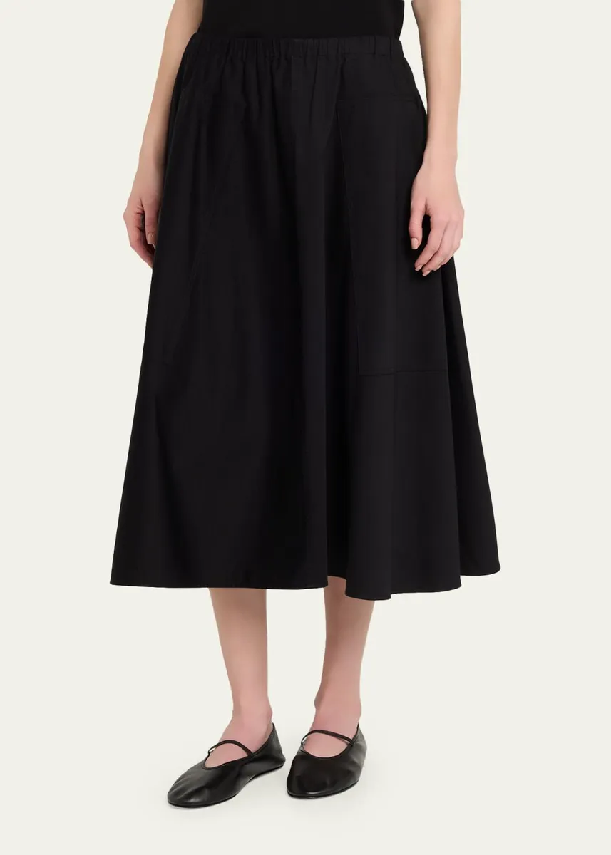 Vince Pull-On Full Skirt | Thumbnail 4 Vince Pull-On Full Skirt | Thumbnail 4