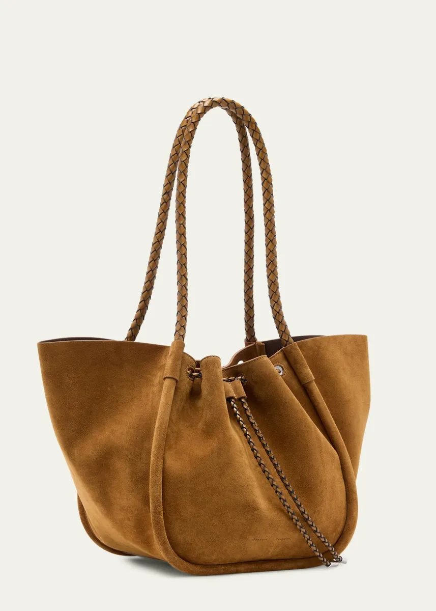Proenza Schouler Large Ruched Suede Tote Bag | Thumbnail 2 Proenza Schouler Large Ruched Suede Tote Bag | Thumbnail 2