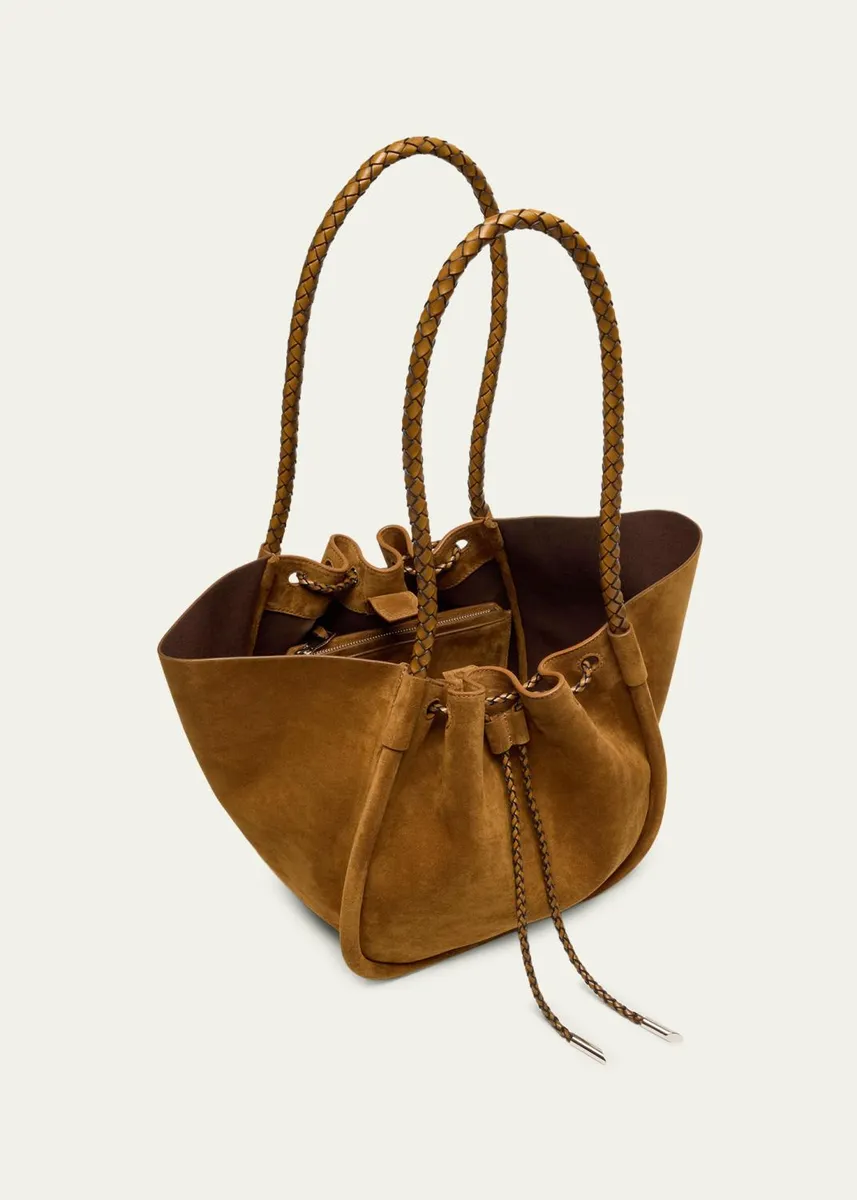 Proenza Schouler Large Ruched Suede Tote Bag | Thumbnail 3 Proenza Schouler Large Ruched Suede Tote Bag | Thumbnail 3