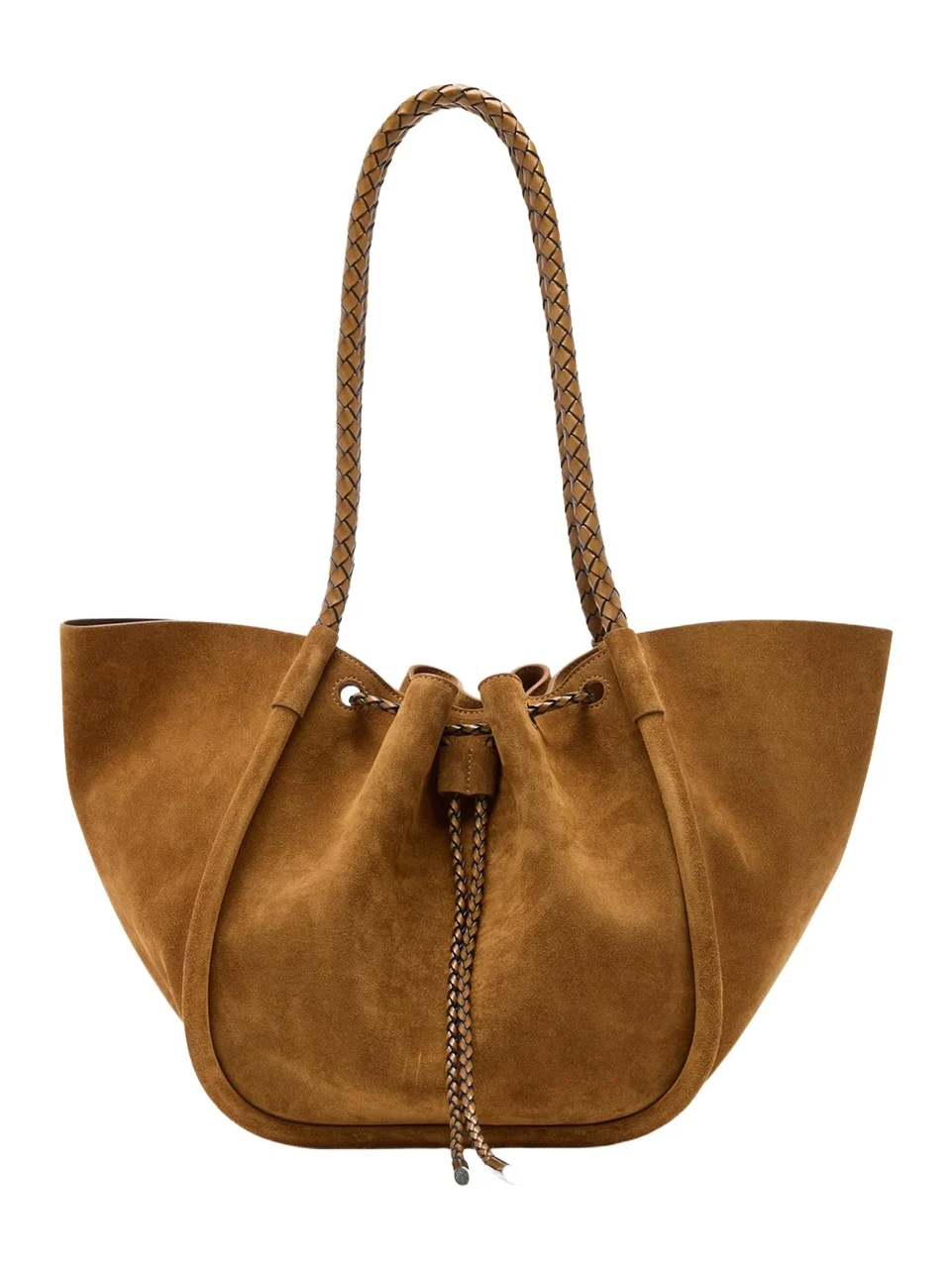 Large Ruched Suede Tote Bag Large Ruched Suede Tote Bag