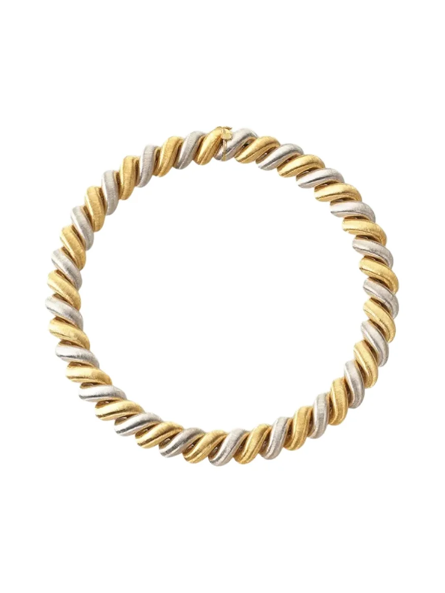 Buccellati Torsade 18K Yellow and White Gold Necklace