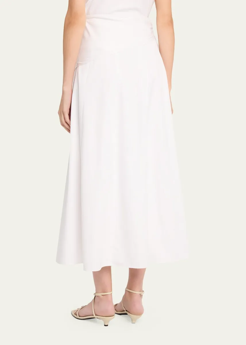 Vince Cotton Scarf Maxi Skirt | Thumbnail 3 Vince Cotton Scarf Maxi Skirt | Thumbnail 3