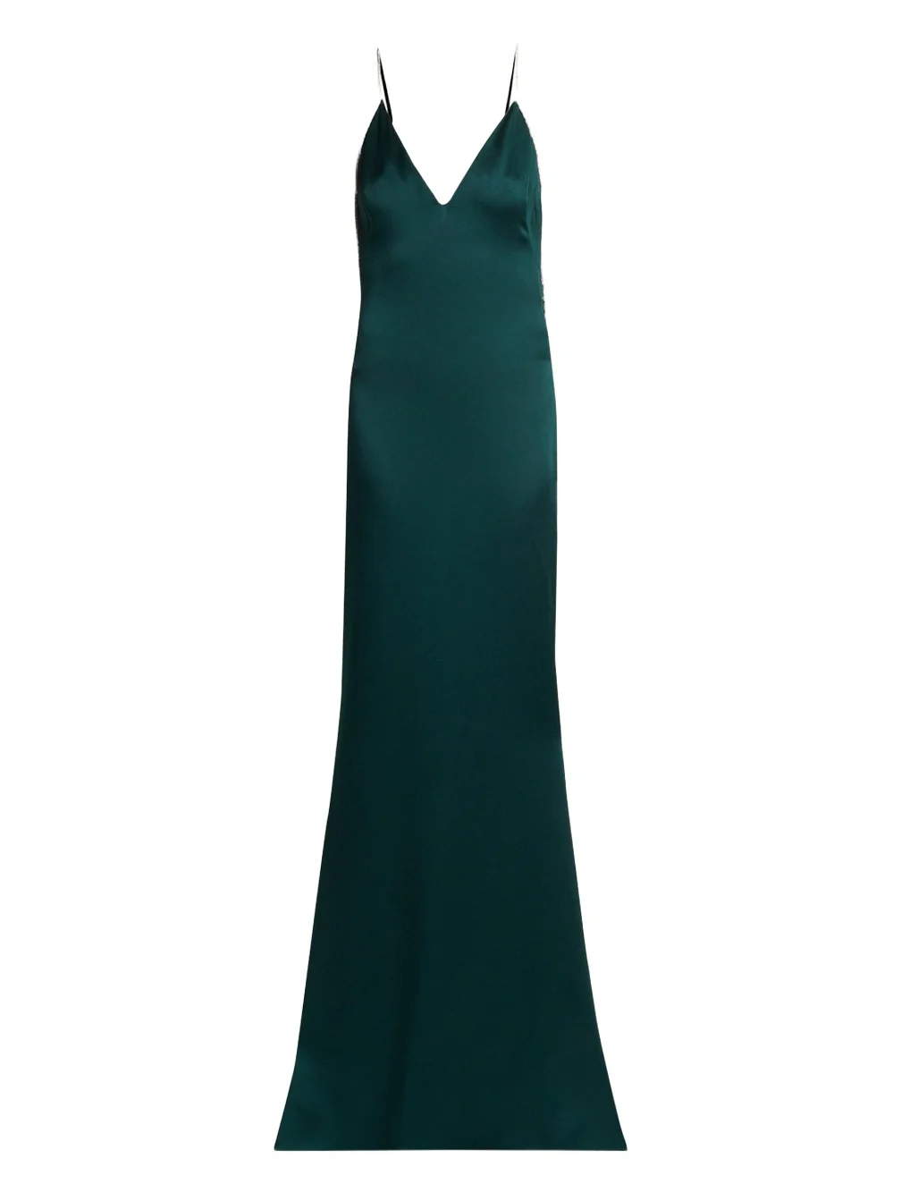 Tom Ford Crystal-Trim Backless Satin Mermaid Gown