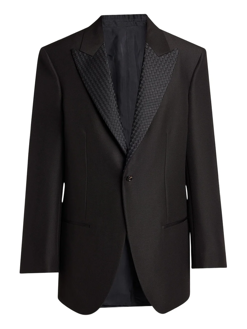 Bottega Veneta Men's Intrecciato-Lapel Wool Mohair Dinner Jacket