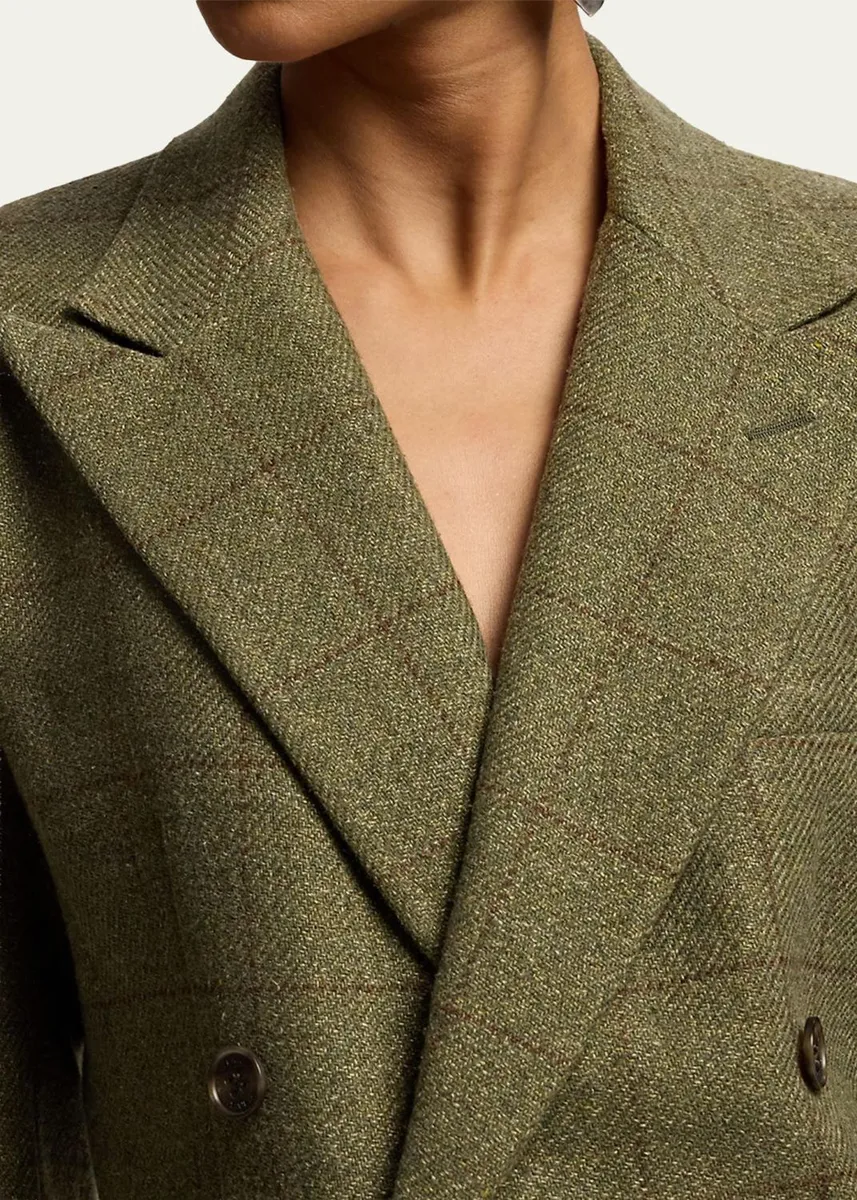 Ralph Lauren Collection Ramona Windowpane Tweed Jacket | Thumbnail 5 Ralph Lauren Collection Ramona Windowpane Tweed Jacket | Thumbnail 5