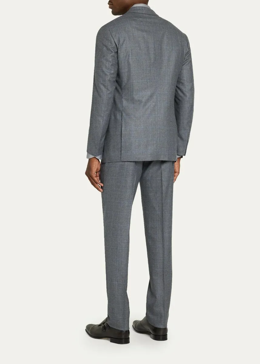 Cesare Attolini Men's Plaid Wool Suit | Thumbnail 3 Cesare Attolini Men's Plaid Wool Suit | Thumbnail 3