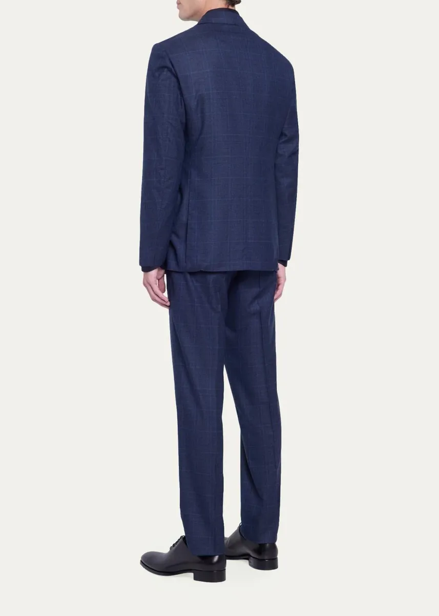 Cesare Attolini Men's Plaid Wool Suit | Thumbnail 7 Cesare Attolini Men's Plaid Wool Suit | Thumbnail 7