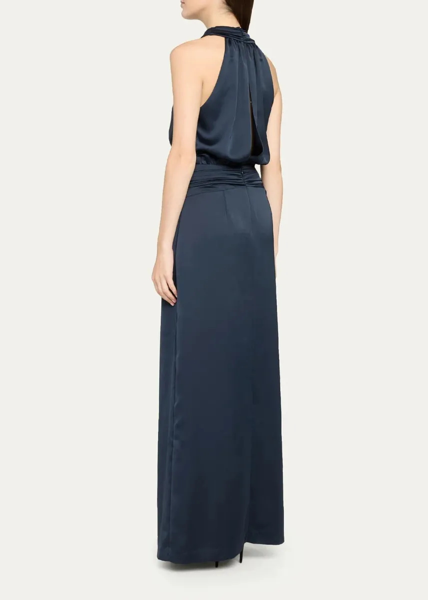 Ramy Brook Charmayne Sleeveless Slit Cowl Gown | Thumbnail 7