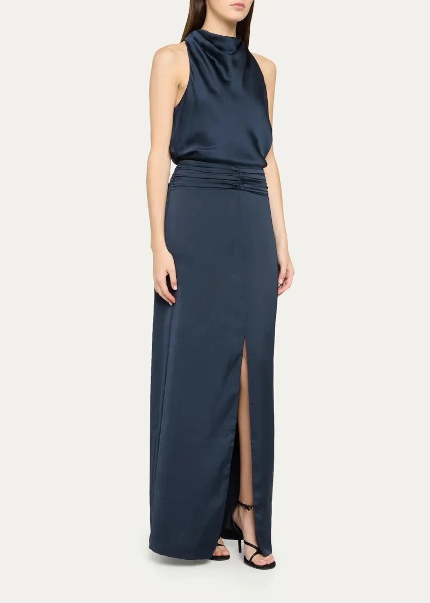 Ramy Brook Charmayne Sleeveless Slit Cowl Gown | Thumbnail 8