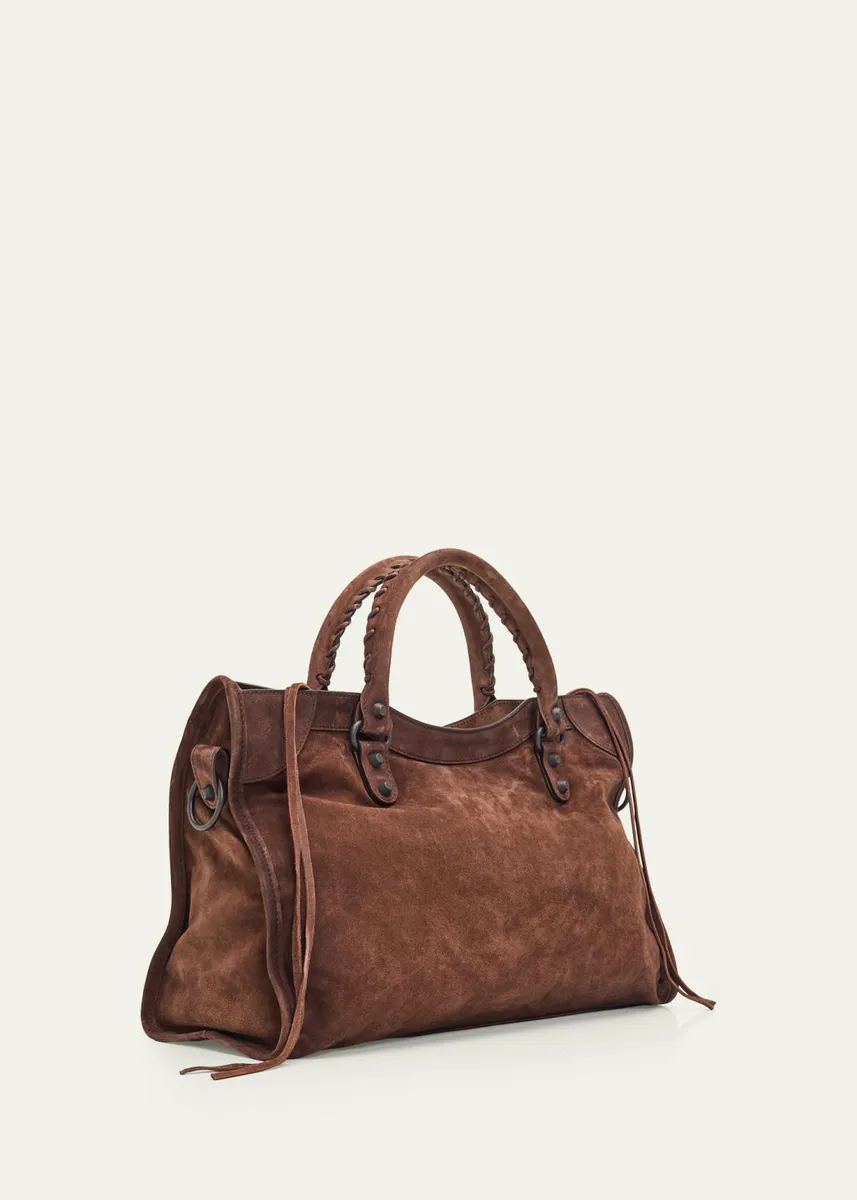 Balenciaga Le City Medium Leather Tote Bag | Thumbnail 3