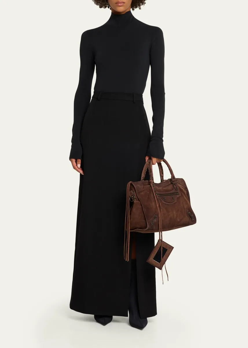 Balenciaga Le City Medium Leather Tote Bag | Thumbnail 5
