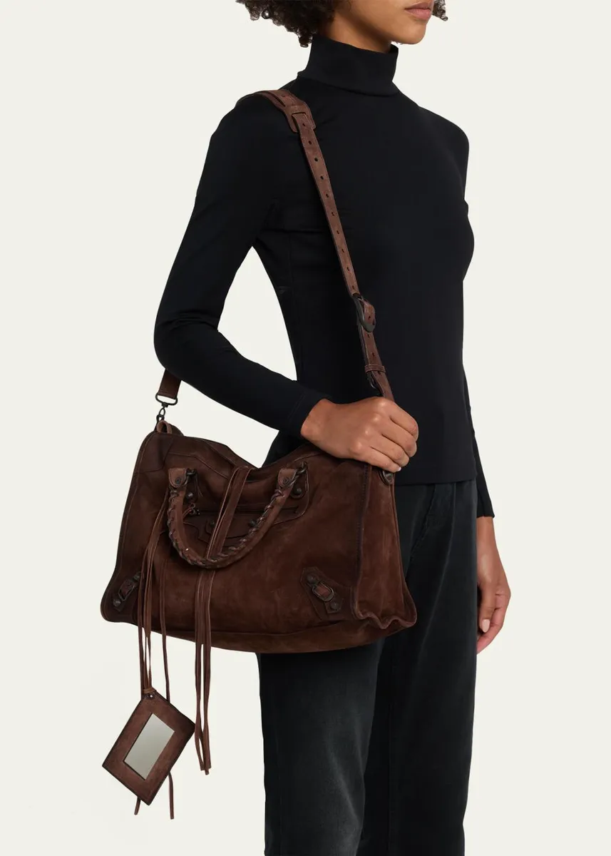 Balenciaga Le City Medium Leather Tote Bag | Thumbnail 2