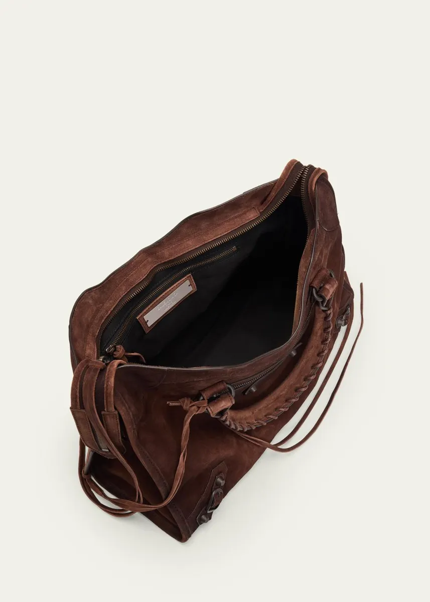 Balenciaga Le City Medium Leather Tote Bag | Thumbnail 4
