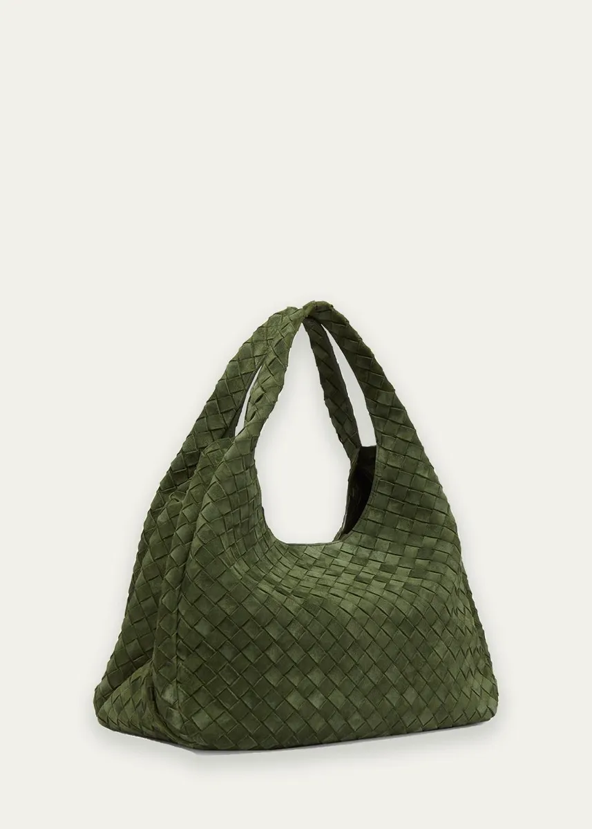 Bottega Veneta Campana Large Suede Shoulder Bag | Thumbnail 3