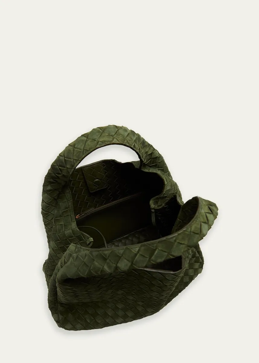 Bottega Veneta Campana Large Suede Shoulder Bag | Thumbnail 4