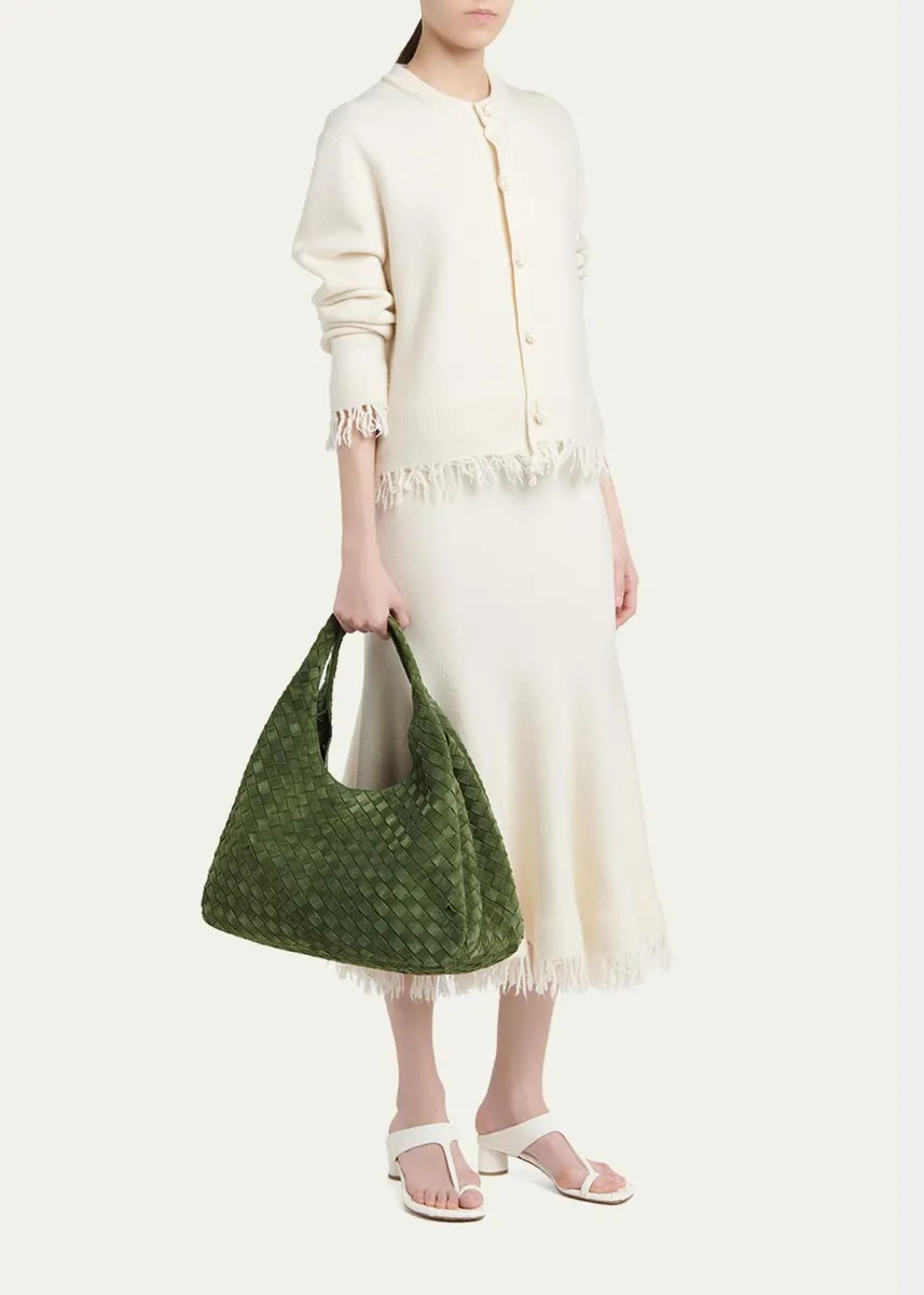 Bottega Veneta Campana Large Suede Shoulder Bag | Thumbnail 5