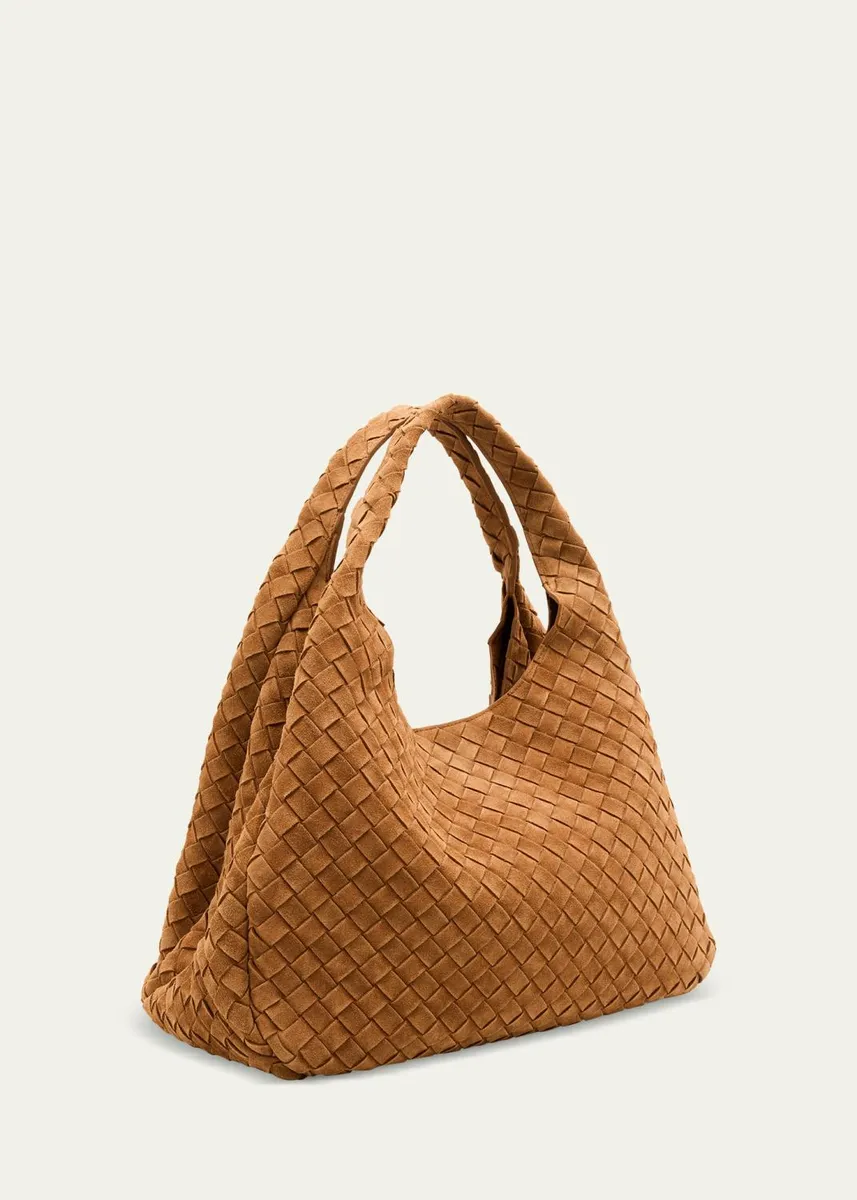 Bottega Veneta Campana Large Suede Shoulder Bag | Thumbnail 7