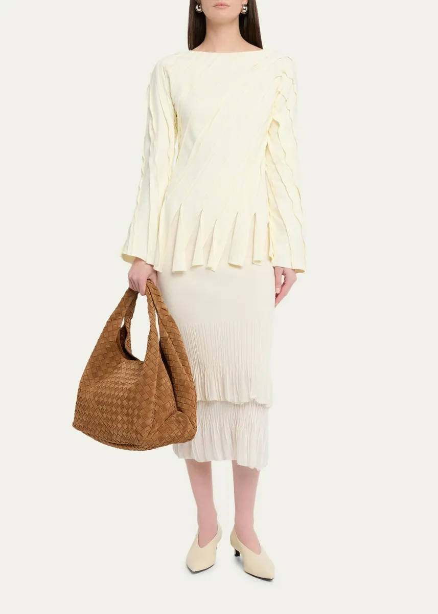 Bottega Veneta Campana Large Suede Shoulder Bag | Thumbnail 9