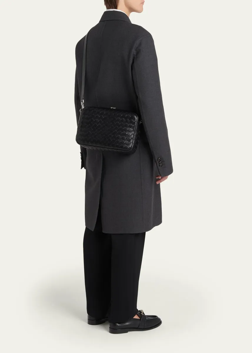Bottega Veneta Men's Intrecciato Medium Crossbody Bag | Thumbnail 5 Bottega Veneta Men's Intrecciato Medium Crossbody Bag | Thumbnail 5