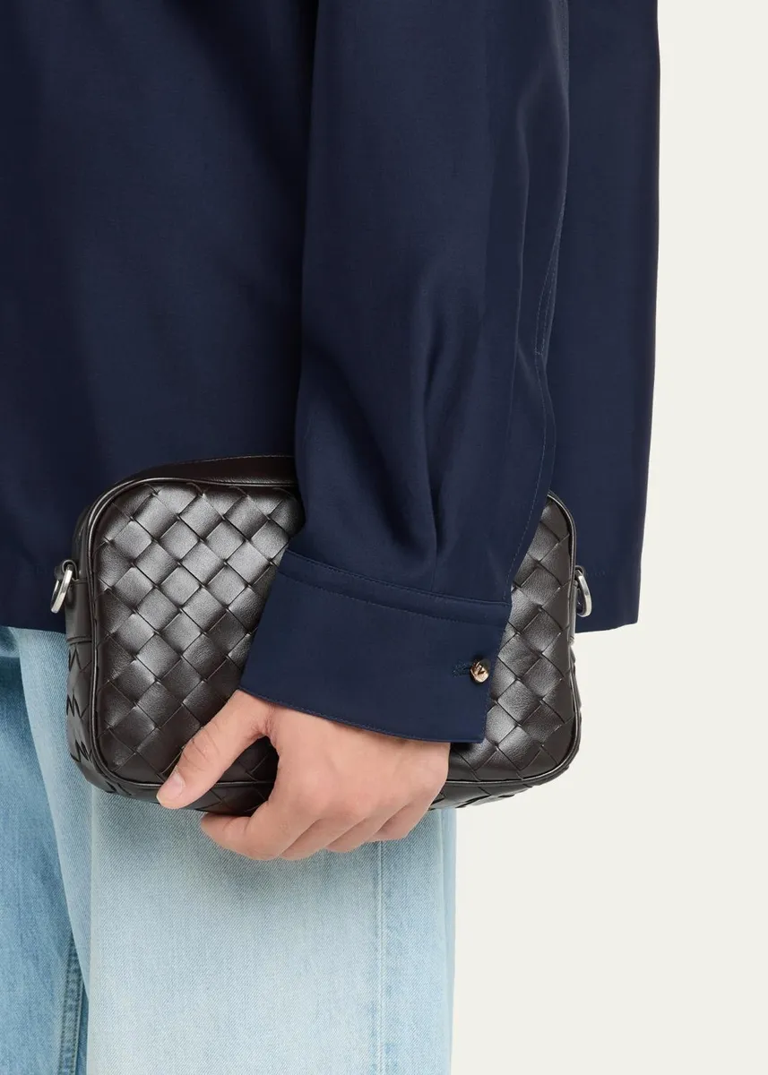 Bottega Veneta Men's Intrecciato Medium Crossbody Bag | Thumbnail 6 Bottega Veneta Men's Intrecciato Medium Crossbody Bag | Thumbnail 6