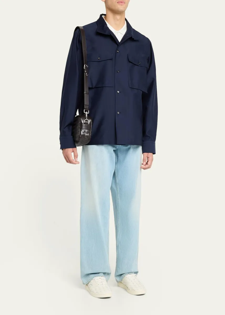 Bottega Veneta Men's Intrecciato Medium Crossbody Bag | Thumbnail 9 Bottega Veneta Men's Intrecciato Medium Crossbody Bag | Thumbnail 9