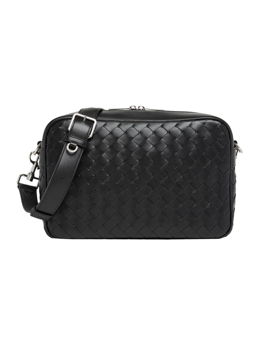 Bottega Veneta Men's Intrecciato Medium Crossbody Bag