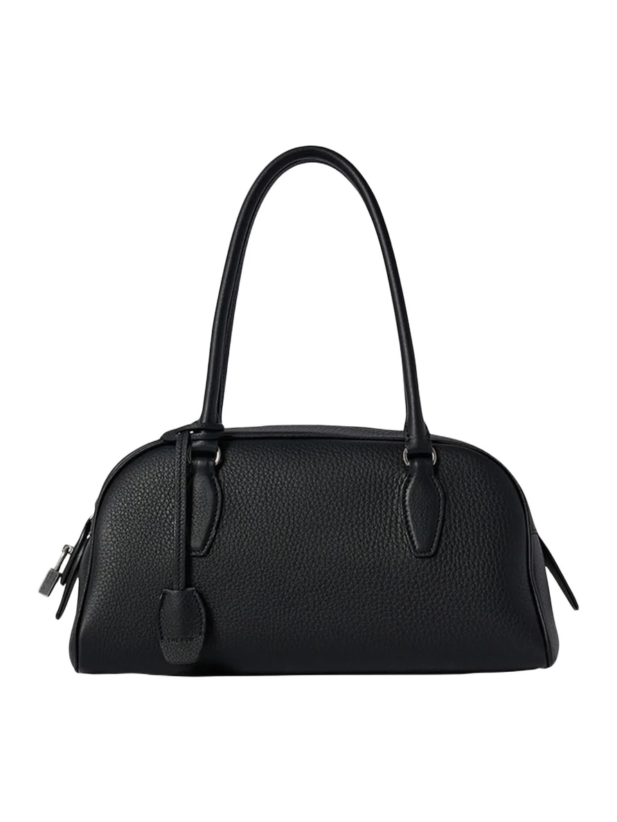 India East-West Leather Bowling Shoulder Bag