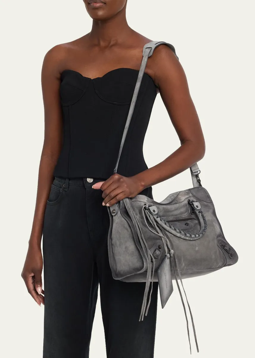 Balenciaga Le City Medium Leather Tote Bag | Thumbnail 2 Balenciaga Le City Medium Leather Tote Bag | Thumbnail 2
