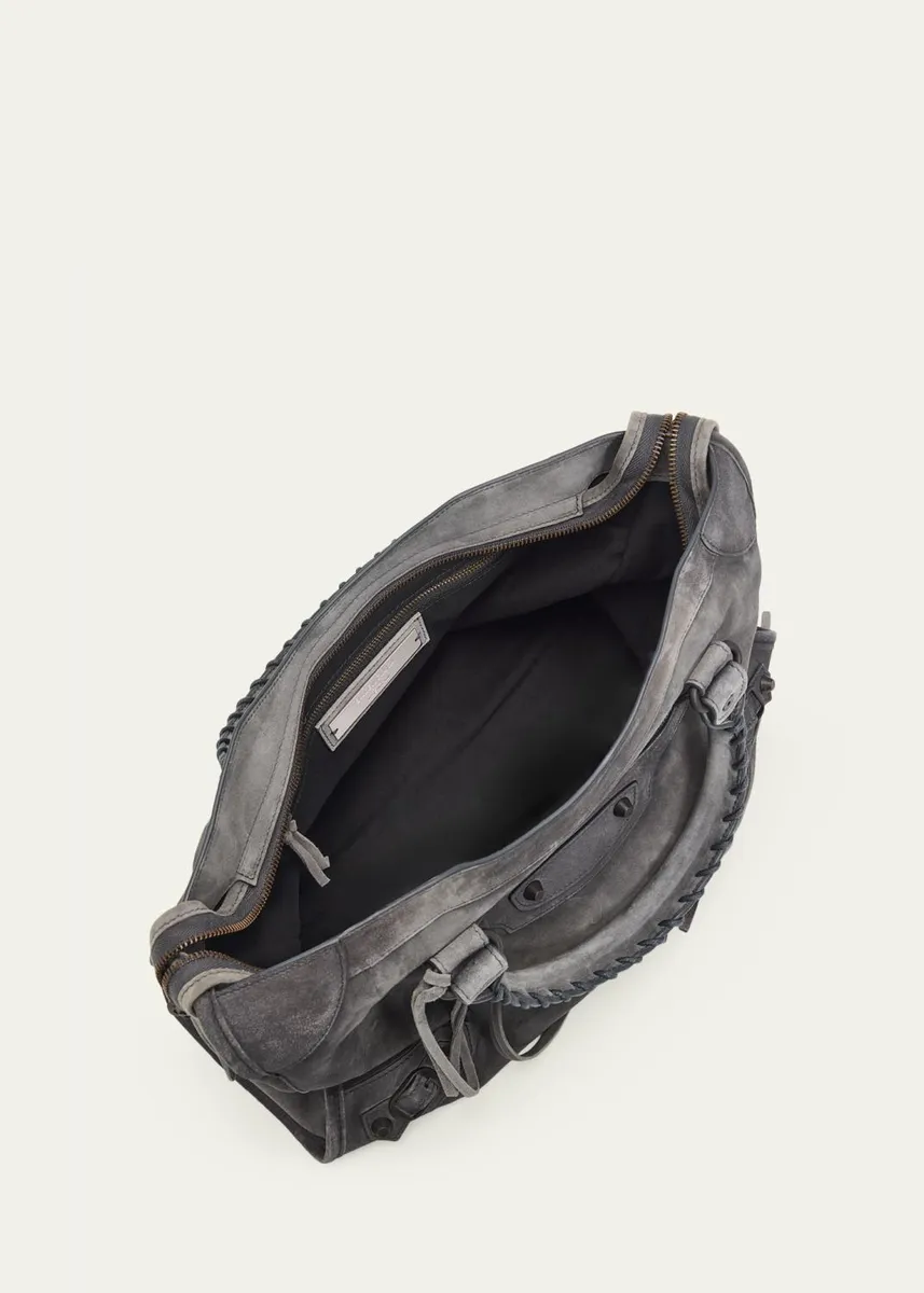Balenciaga Le City Medium Leather Tote Bag | Thumbnail 4 Balenciaga Le City Medium Leather Tote Bag | Thumbnail 4