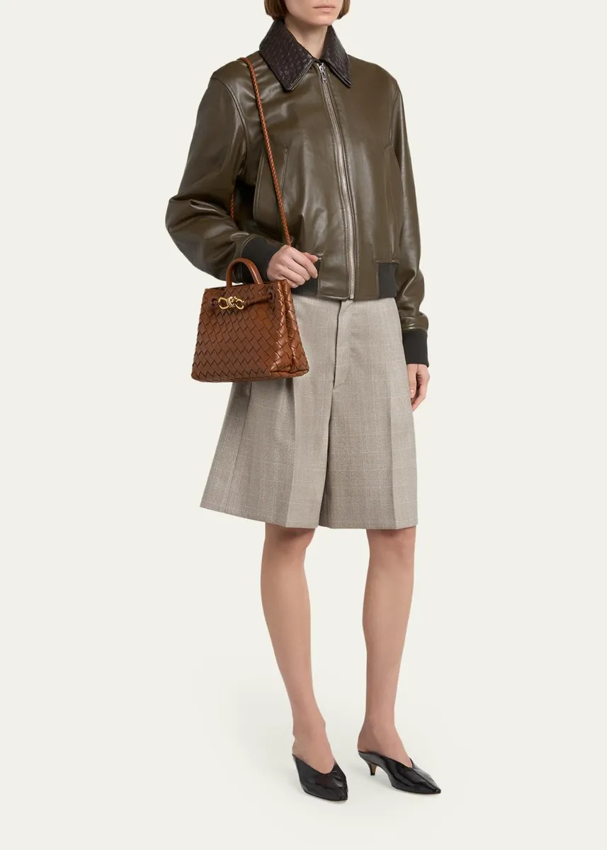 Bottega Veneta Andiamo Small Leather Top-Handle Bag | Thumbnail 9