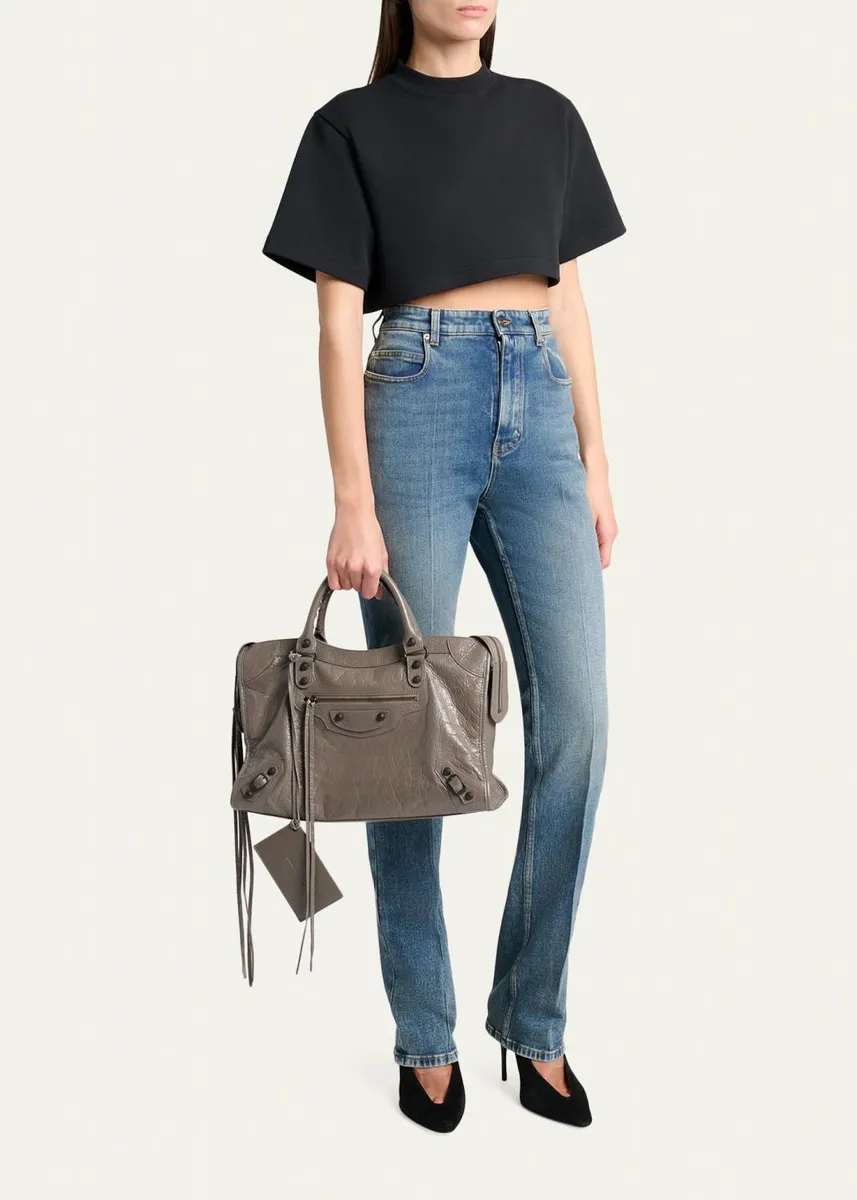 Balenciaga Le City Lambskin Leather Tote Bag | Thumbnail 5 Balenciaga Le City Lambskin Leather Tote Bag | Thumbnail 5