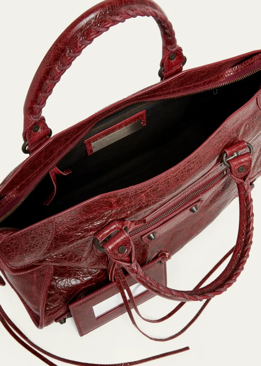 Balenciaga Le City Lambskin Leather Tote Bag | Thumbnail 7 Balenciaga Le City Lambskin Leather Tote Bag | Thumbnail 7