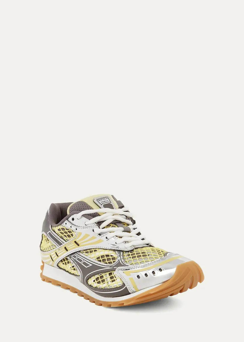 Bottega Veneta Women's Orbit Metallic Net Runner Sneakers | Thumbnail 6 Bottega Veneta Women's Orbit Metallic Net Runner Sneakers | Thumbnail 6