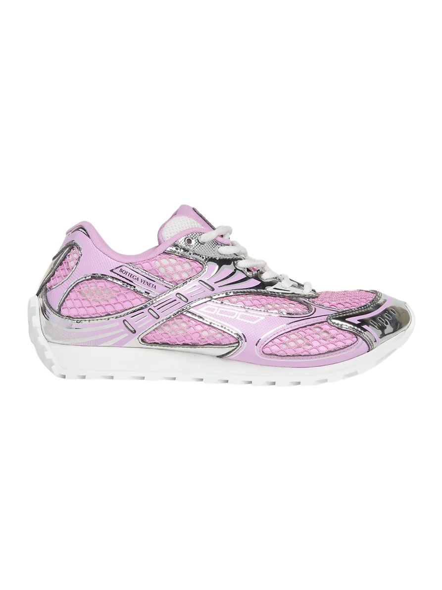 Bottega Veneta Women's Orbit Metallic Net Runner Sneakers