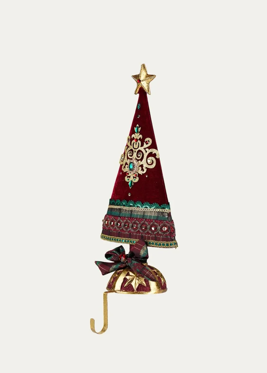 Katherine 's Collection Timeless Tidings Tree Stocking Holder | Thumbnail 2