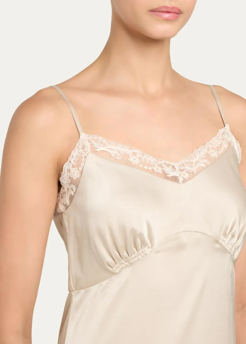 Simone Rocha Lace Trim Satin Midi Slip Dress | Thumbnail 5 Simone Rocha Lace Trim Satin Midi Slip Dress | Thumbnail 5