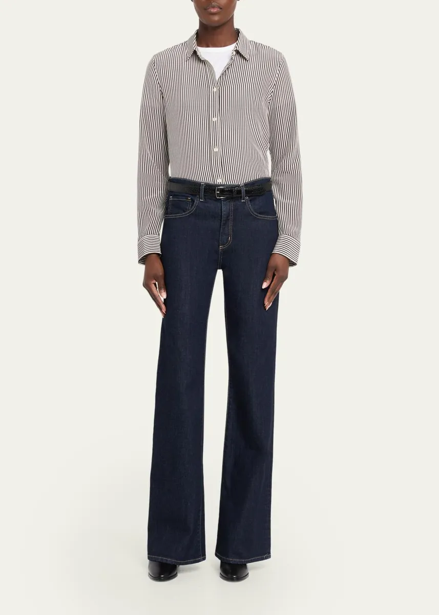 Nili Lotan Spotted Silk Button-Down Blouse | Thumbnail 2 Nili Lotan Spotted Silk Button-Down Blouse | Thumbnail 2