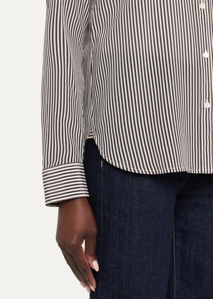 Nili Lotan Spotted Silk Button-Down Blouse | Thumbnail 5 Nili Lotan Spotted Silk Button-Down Blouse | Thumbnail 5