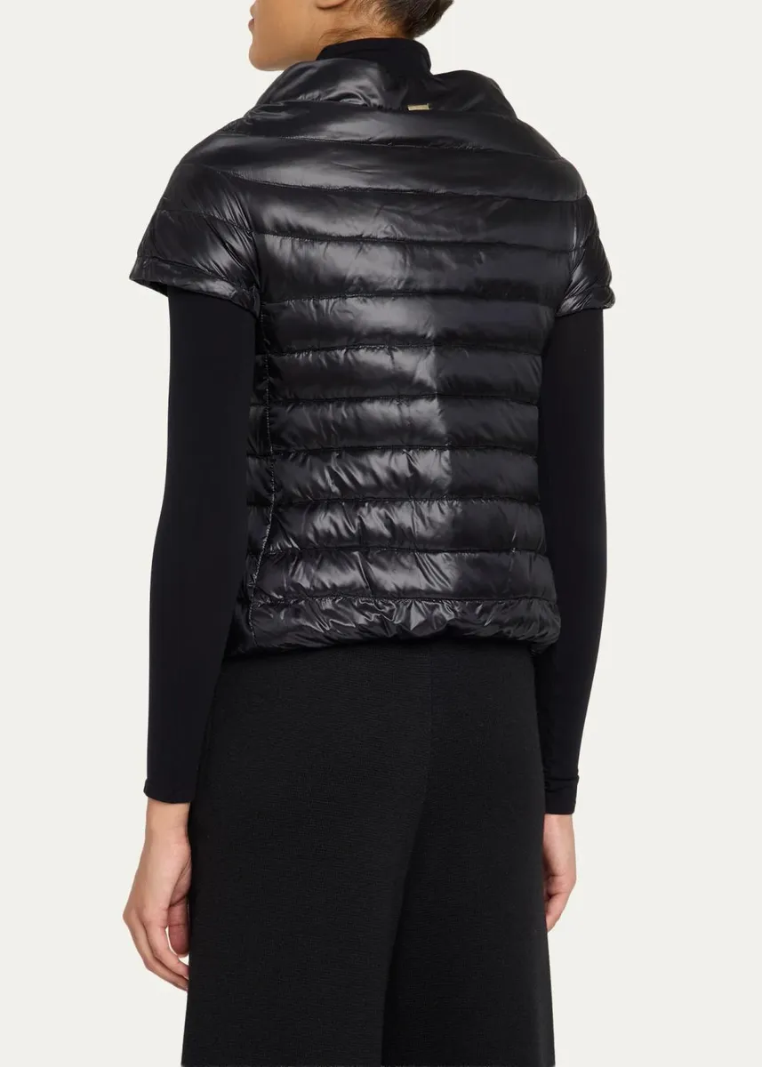 HERNO Emilia Water-Resistant Ultralight Nylon Puffer Cape | Thumbnail 3 HERNO Emilia Water-Resistant Ultralight Nylon Puffer Cape | Thumbnail 3