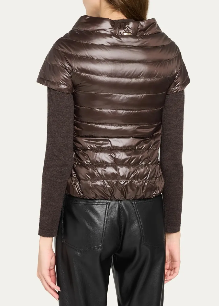 HERNO Emilia Water-Resistant Ultralight Nylon Puffer Cape | Thumbnail 7 HERNO Emilia Water-Resistant Ultralight Nylon Puffer Cape | Thumbnail 7