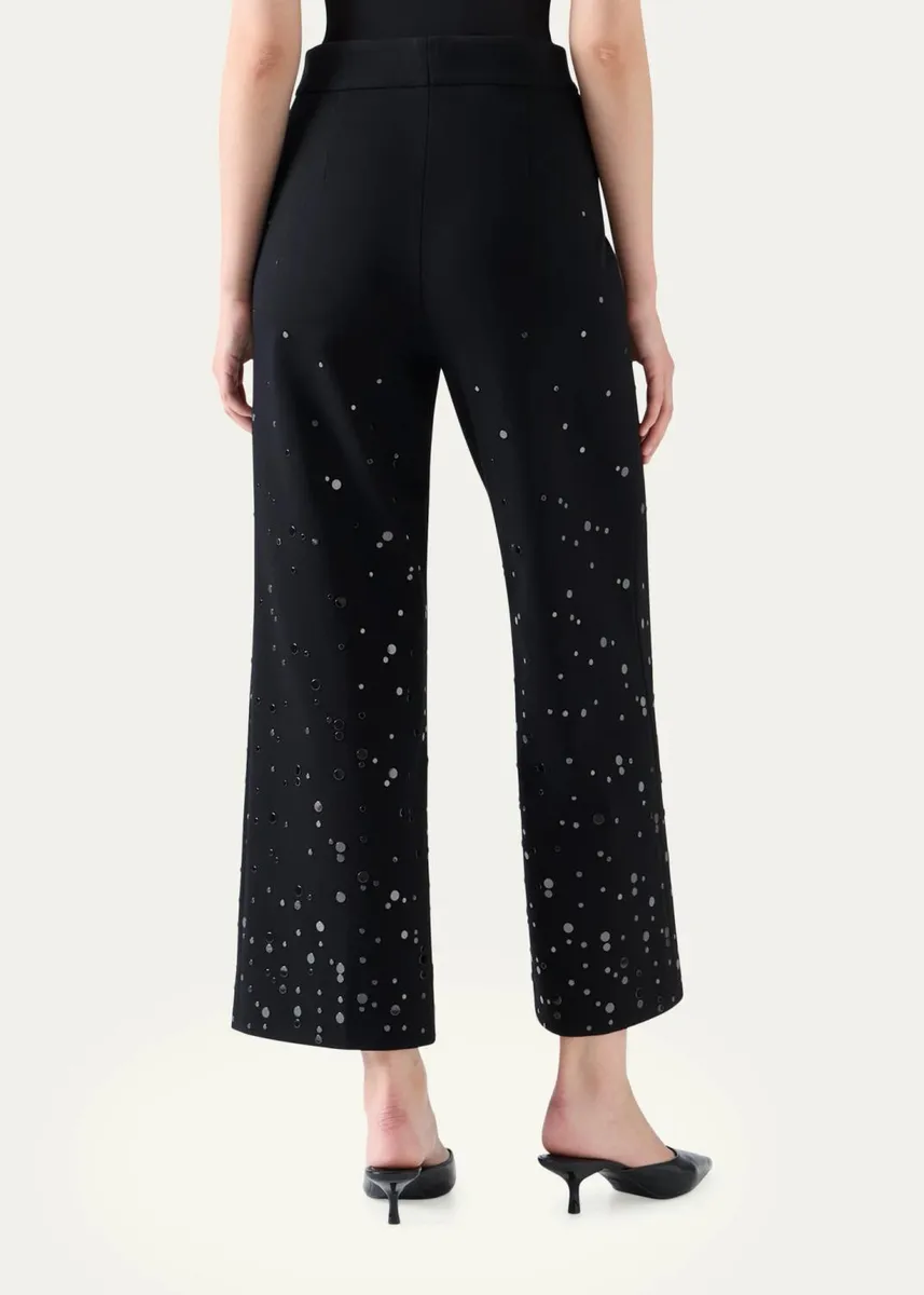 Akris punto Chieko Embellished Straight-Leg Ankle Pants | Thumbnail 2 Akris punto Chieko Embellished Straight-Leg Ankle Pants | Thumbnail 2