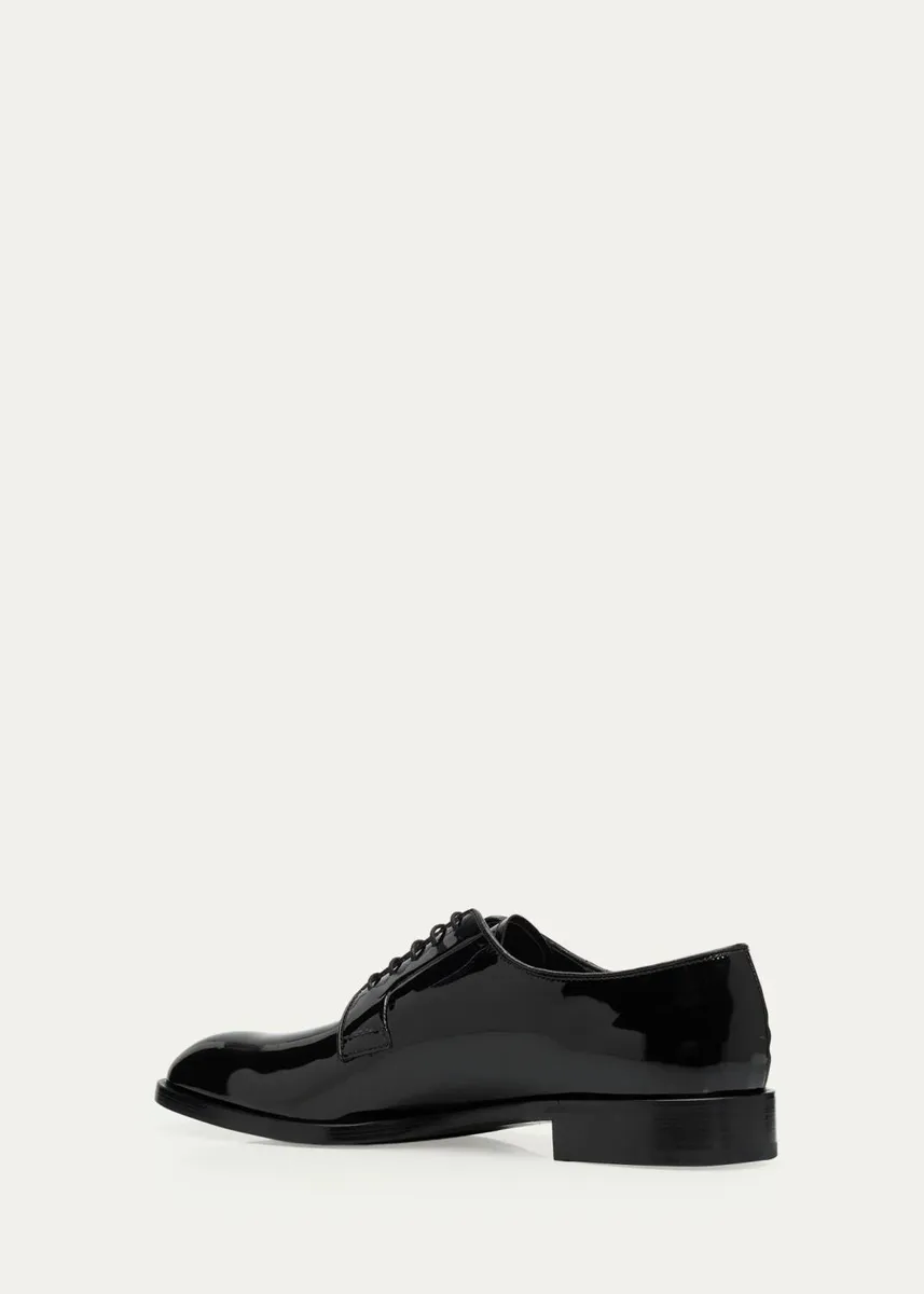 Prada Men's Vernice Formal Derby Shoes | Thumbnail 2
