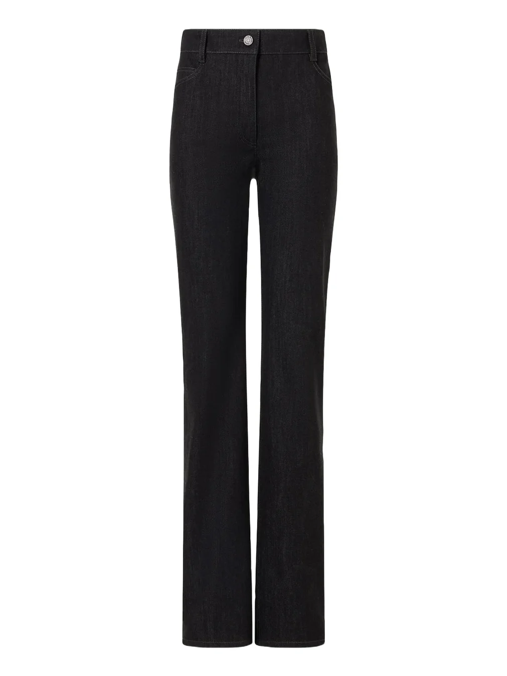 Akris punto Chess Denim Straight-Leg Pants