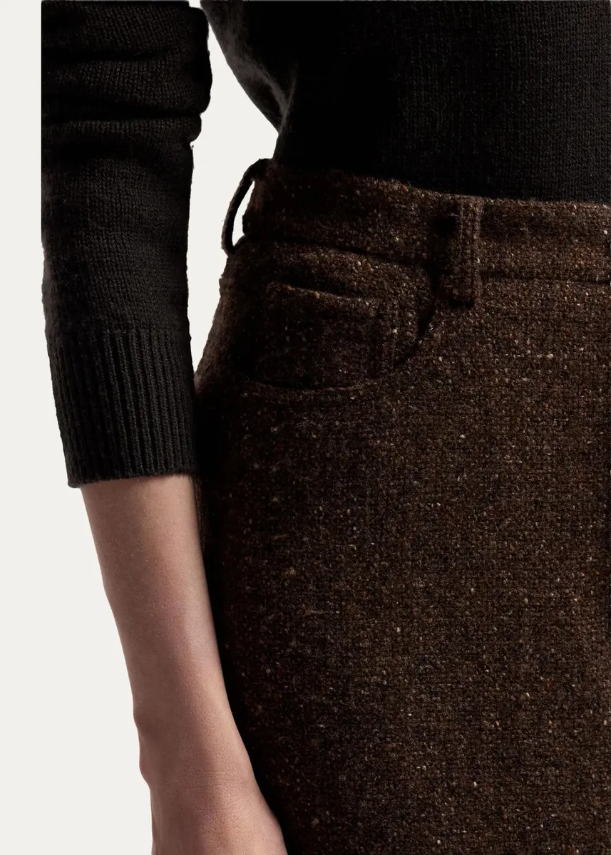 Ralph Lauren Collection Fontaine Wool-Blend Donegal Tweed Skirt | Thumbnail 5 Ralph Lauren Collection Fontaine Wool-Blend Donegal Tweed Skirt | Thumbnail 5