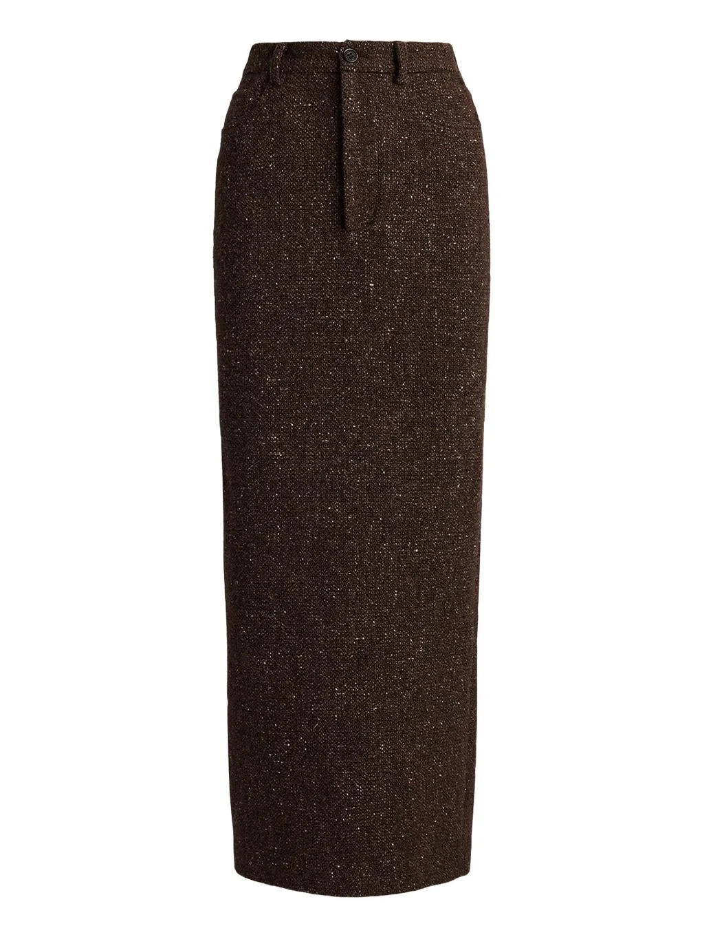 Ralph Lauren Collection Fontaine Wool-Blend Donegal Tweed Skirt