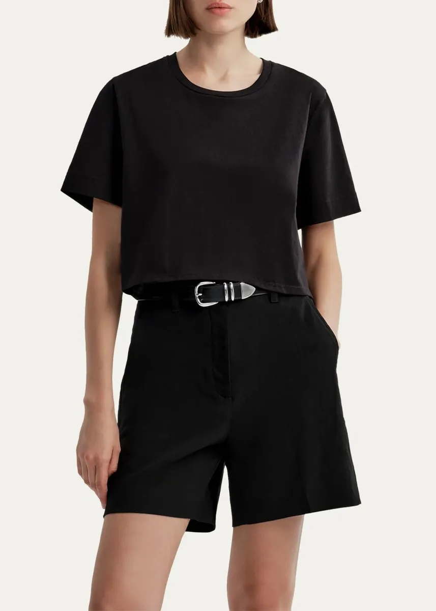 A.L.C. Kali Cropped Cotton Tee | Thumbnail 4