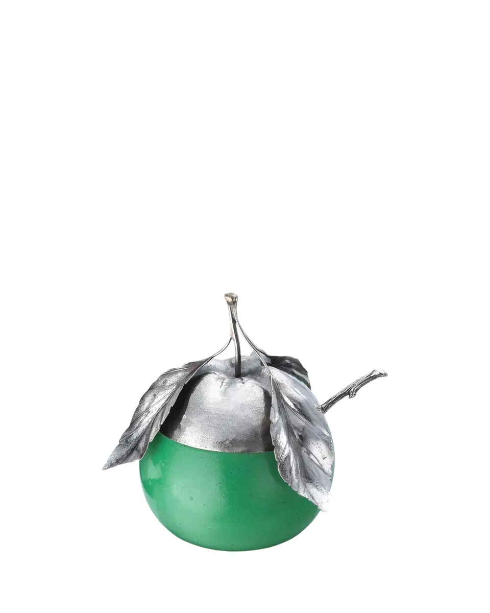 Buccellati Murano Glass & Sterling Silver Green Apple Jam Jar | Thumbnail 2 Buccellati Murano Glass & Sterling Silver Green Apple Jam Jar | Thumbnail 2